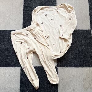 Konges Slojd Cherry Onesie Set 12m